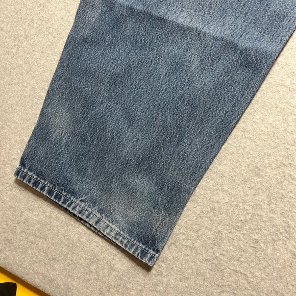 Carhartt Jeans Mens 40x32 Blue Carpenter Loose Original Denim Cotton (Tag 42x34) - Picture 4 of 12